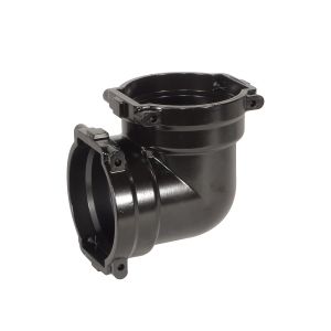 RACCORDO IN ALLUMINIO CURVO 90° ATTACCO RAPIDO A FORCELLA T9